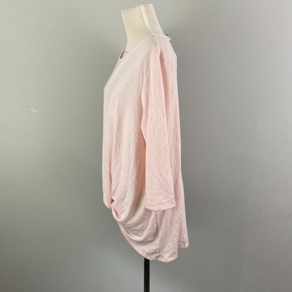 NWT GIBSON Pink Cozy Twist Front Pullover Sweater (XS) - Picture 5 of 10